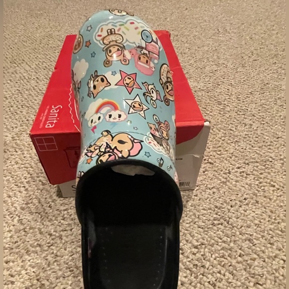 Sanita - Blue Donut Prof. Patent Clog - size EU 39 - Like New ! - Picture 3 of 10